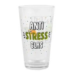 Anti-Stress Trinkglas mit kleinem Faultier