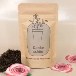 Anzuchtset - Danke schön Geschenk pflanzfertig