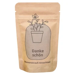 Anzuchtset - Danke schön Geschenk pflanzfertig
