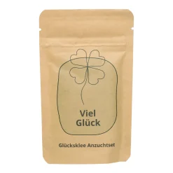 Anzuchtset - Viel Glück | pflanzfertiges Glücksbringer Geschenk