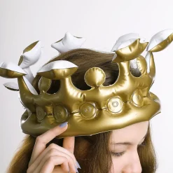 Aufblasbare Krone in Gold