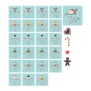 28 Aufkleber für den DIY Adventskalender