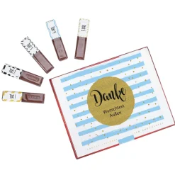 Aufkleber Set für Merci Schokolade - Danke