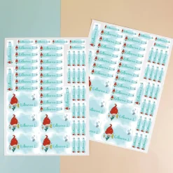 Aufkleber-Set mit kleiner Meerjungfrau