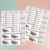 Aufkleber-Set mit Rennwagen und Wunschnamen