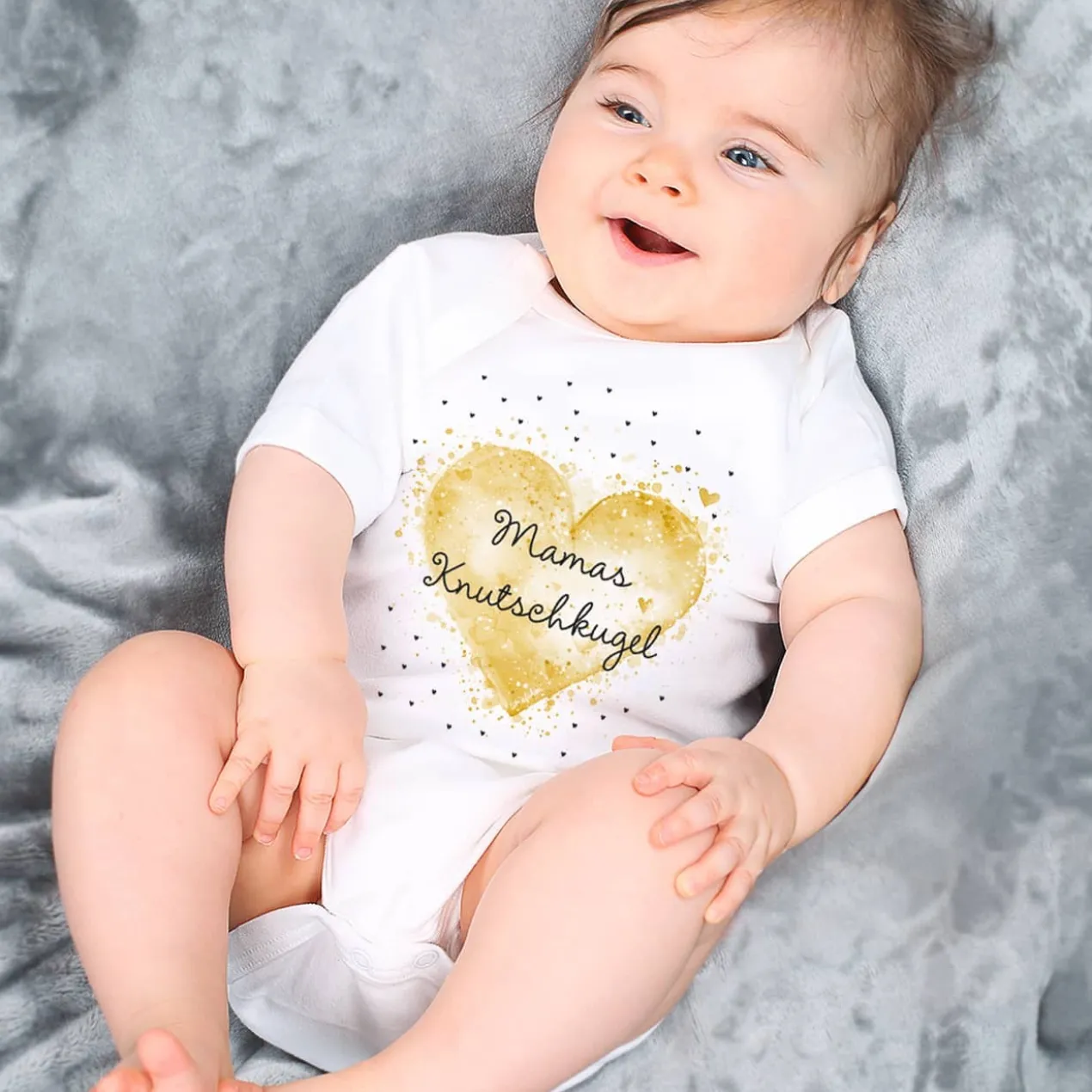 Babybody zum selbst gestalten mit Ihrem Wunschtext, 3 Größen auswählbar