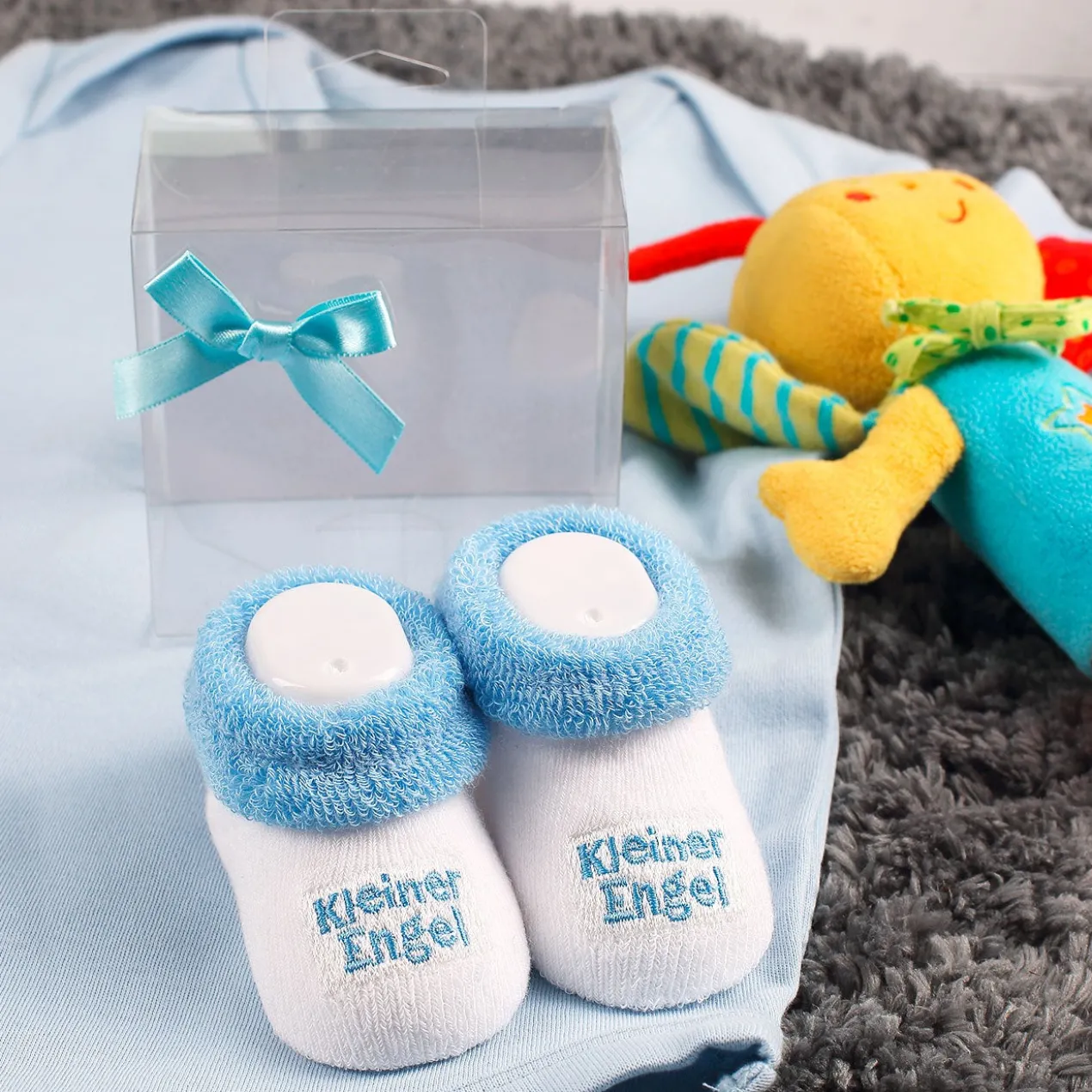 Babys erste Söckchen - Kleiner Engel in blau