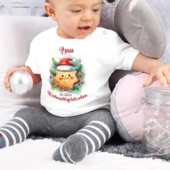 Baby T-Shirt - das süßeste Weihnachtsplätzchen - zu Weihnachten mit Name