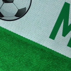 Badetuch für Fußballer mit Wunschname
