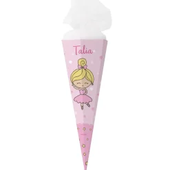 Ballerina-Schultüte für Mädchen mit Wunschname