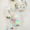 Ballons mit buntem Konfetti 30 cm - 4 Stück