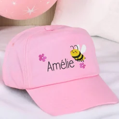Basecap mit Bienchen und Ihrem Wunschnamen bestickt