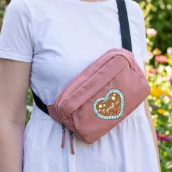 Bauchtasche mit Lebkuchenherz & Name personalisiert | Crossbody Bag für Volksfest, Frauen & Männer