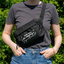 Bauchtasche 'Unnötiger Sozialkontakt' | Umhängetasche als lustiges Geschenk für Frauen mit Farbwahl