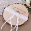 Baumscheibe mit Gravur ideal für Hochzeitsringe oder als Tischdeko