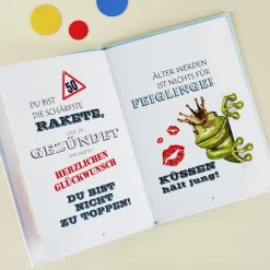 Büchlein Alles Gute zum 50. mit Platz für Geldgeschenk