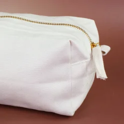 Beautycase & Schlampermäppchen mit Eukalyptus Motiv und Name personalisiert | Canvas Tasche 2 Größen