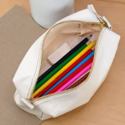 Beautycase & Schlampermäppchen mit Herz und Name personalisiert | Tasche als Geschenk für Frauen
