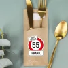 Bedruckte Bestecktaschen im 10-er Set zum Geburtstag