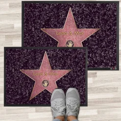 Bedruckte Fußmatte mit Name personalisiert - Walk Of Fame