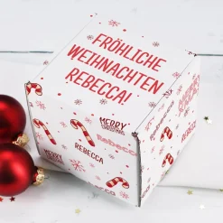 Bedruckte Geschenkbox für kleine Weihnachtsgeschenke