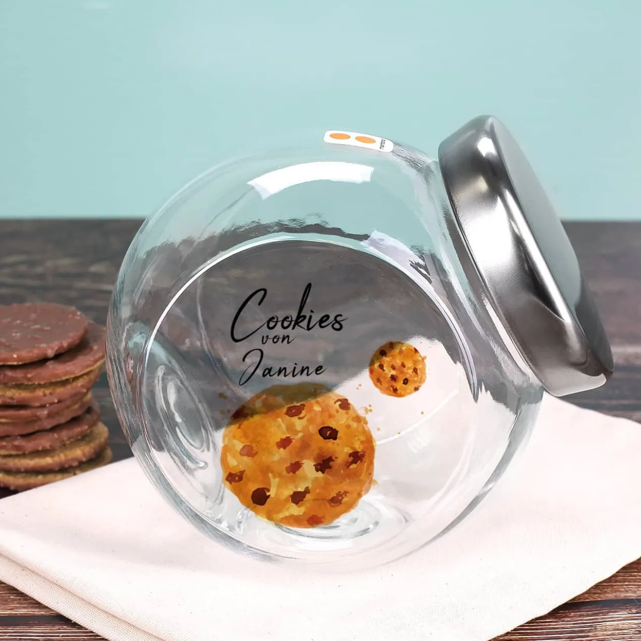 Bedruckte Keksdose - Cookies von