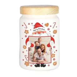 Bedruckte Keksdose mit weihnachtlichem Fotomotiv