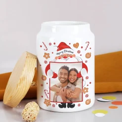 Bedruckte Keksdose mit weihnachtlichem Fotomotiv