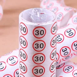 bedruckte Luftschlangen zum 30. Geburtstag
