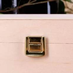 bedruckte Wein-Geschenkbox aus Holz zur Hochzeit