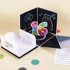 Überraschungsbox zum 16. Geburtstag - Verpackung für Geldgeschenk