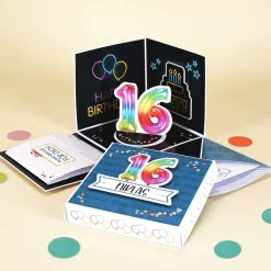 Überraschungsbox zum 16. Geburtstag - Verpackung für Geldgeschenk