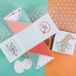Überraschungsbox zu Ostern mit niedlichem Osterhasen und Ihrem Wunschnamen