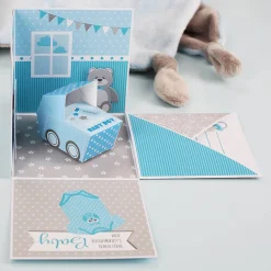Überraschungsbox zur Geburt, Babygeschenk für Jungen