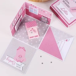 Überraschungsbox zur Geburt, Babygeschenk für Mädchen