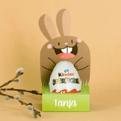 Überraschungsei mit personalisierter Geschenkverpackung zu Ostern | Osterhase 