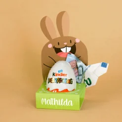 Überraschungsei mit personalisierter Geschenkverpackung zu Ostern | Osterhase 