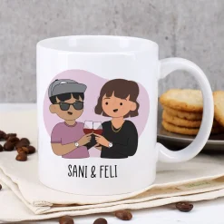 Beste Freundinnen Tasse mit auswählbaren Figuren und Sprüchen