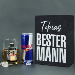 Bester Mann - Geschenkset mit Red Bull und Jägermeister