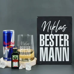 Bester Mann - Geschenkset mit Red Bull und Jägermeister