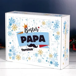 Bester Papa - Adventskalender zum selbst Befüllen mit Name