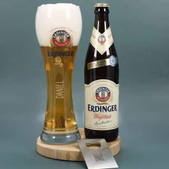 Beste Wünsche - Erdinger Geschenkset für Männer mit Wunschtext und Name | Mit oder ohne Alkohol