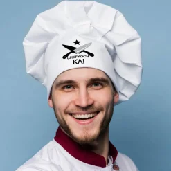 Bestickte Kochmütze
