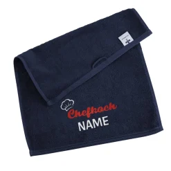 Besticktes Chefkoch-Handtuch mit Name 30x50cm
