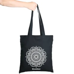 Beutel in 6 Farben mit Mandala und Wunschtext