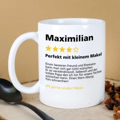 Bewertungstasse als lustiges Geschenk für Ihre Liebsten