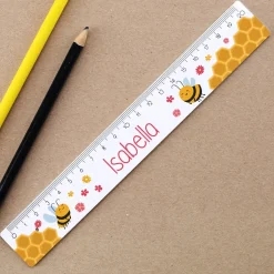 Bienchen Lineal in 2 Größen und mit Namensaufdruck