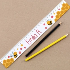 Bienchen Lineal in 2 Größen und mit Namensaufdruck