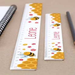 Bienchen Lineal in 2 Größen und mit Namensaufdruck