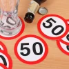 Bierdeckel zum 50. Geburtstag